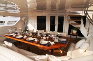 INSPIRATION -  Aft Deck Dinning